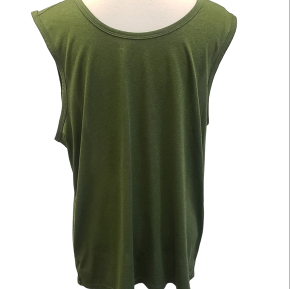 Z by Zella Green Training Muscle Tank Top Solid Mens - Picture 5 of 5